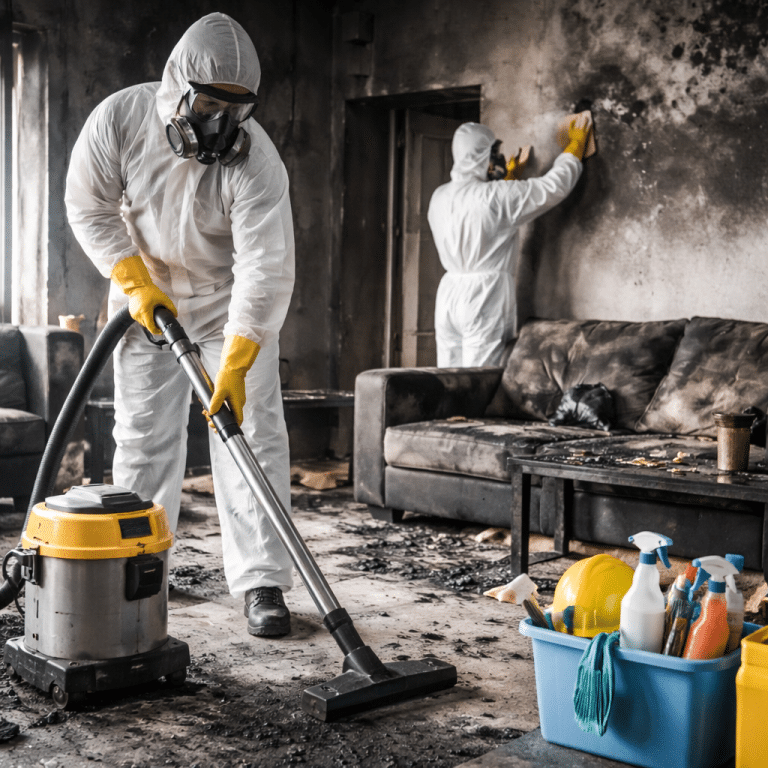 pulizia post incendio